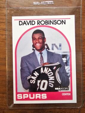 David Robinson 1989-1990 NBA Hoops #138 - Rookie - San Antonio Spurs -Fresh Pull